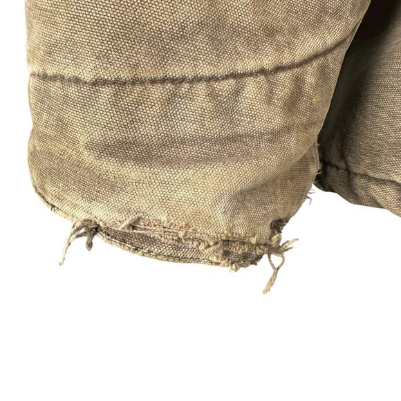 Vintage Carhartt Barn Chore Work Jacket Mens Large Chestnut Brown Trashed C02CHT - Picture 14 of 15